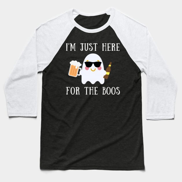 I'm Just Here For The Boos Baseball T-Shirt by chrissyloo